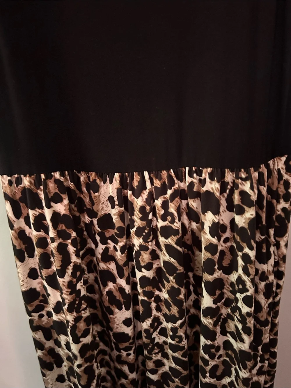 Leopard print dress, soft. Long.